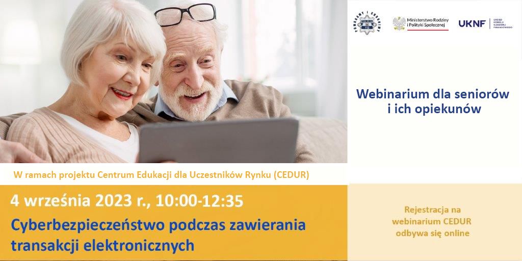 Webinarium dla seniorów i ich opiekunów