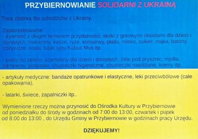 Trwa zbiórka dla uchodźców z Ukrainy