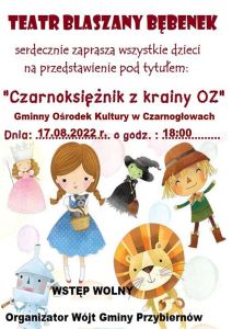 Przybiernów godz. 16:30 Czarnogłowy godz. 18:00