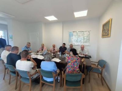 Spotkanie Gminnego Zespołu Zarządzania Kryzysowego.