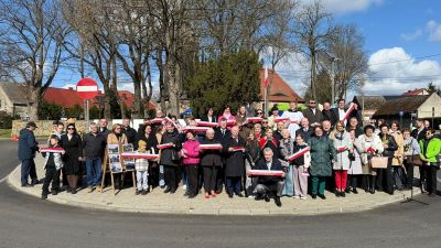 Uroczyste otwarcie ulicy Bolesława Chrobrego w Przybiernowie