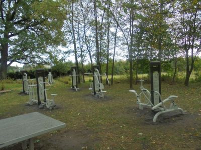 Siłownia zewnętrzna w Przybiernowie.