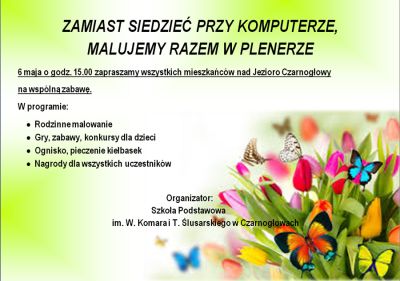 Zamiast siedzieć przy komputerze, malujemy razem w plenerze